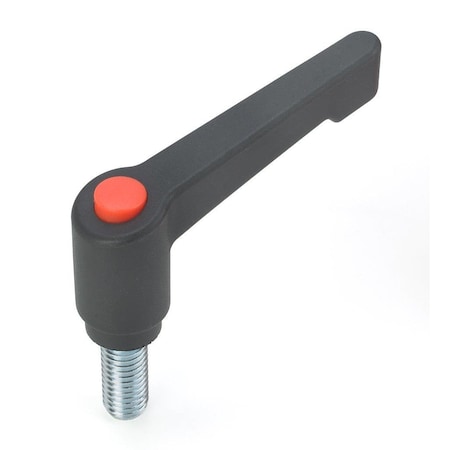 Morton Adjustable Handle, Plastic Handle, 1/2"-13 x 1.97" screw, 3.15" Handle Length AH-834